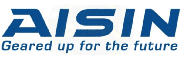 AISIN bold blue logo with tagline