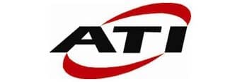 ATI company red swoosh logo