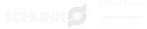 SCHUNK official partner logo, black background.